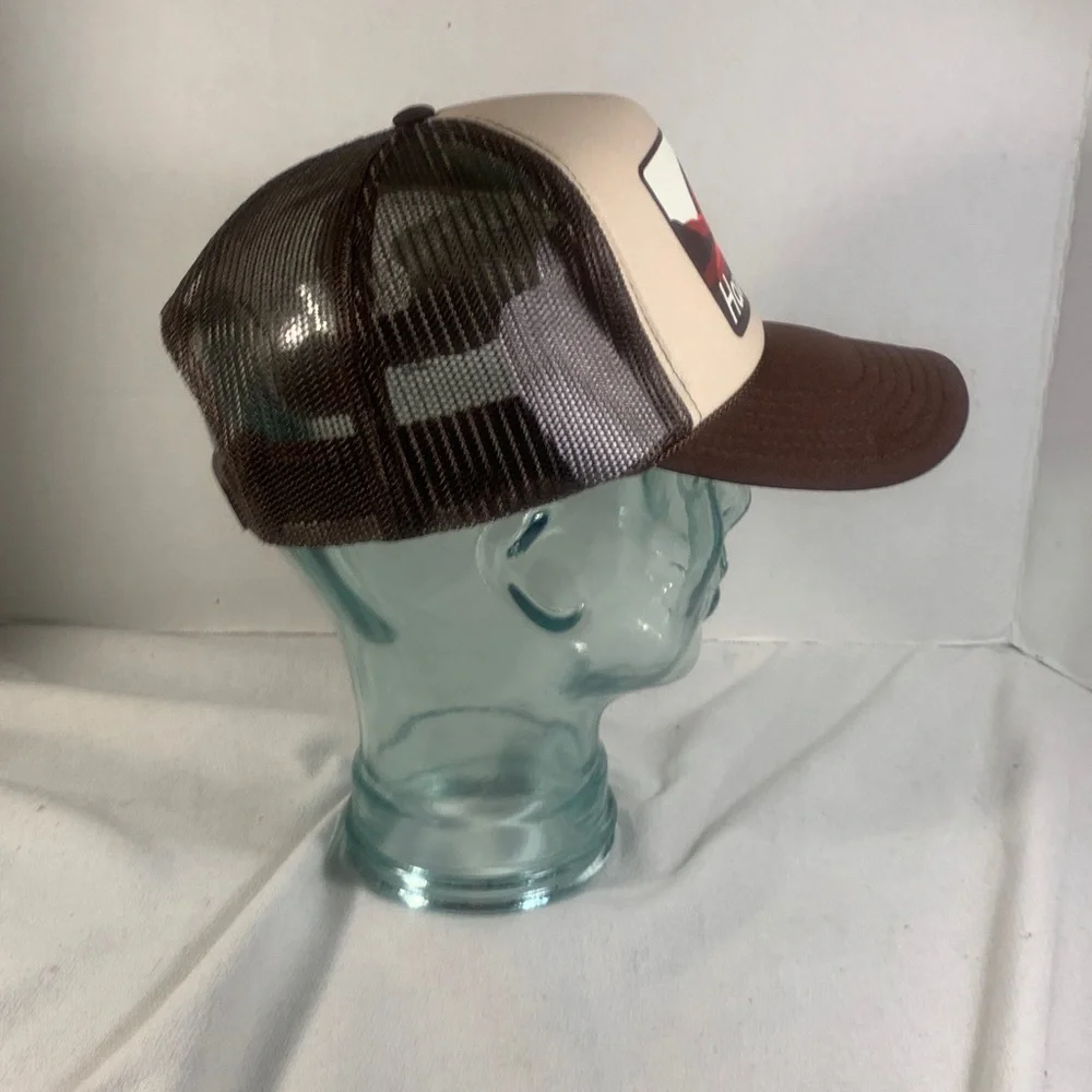 Mens Cream/Brown OTTO ‘Haver Supply Co.’ Trucker Hat